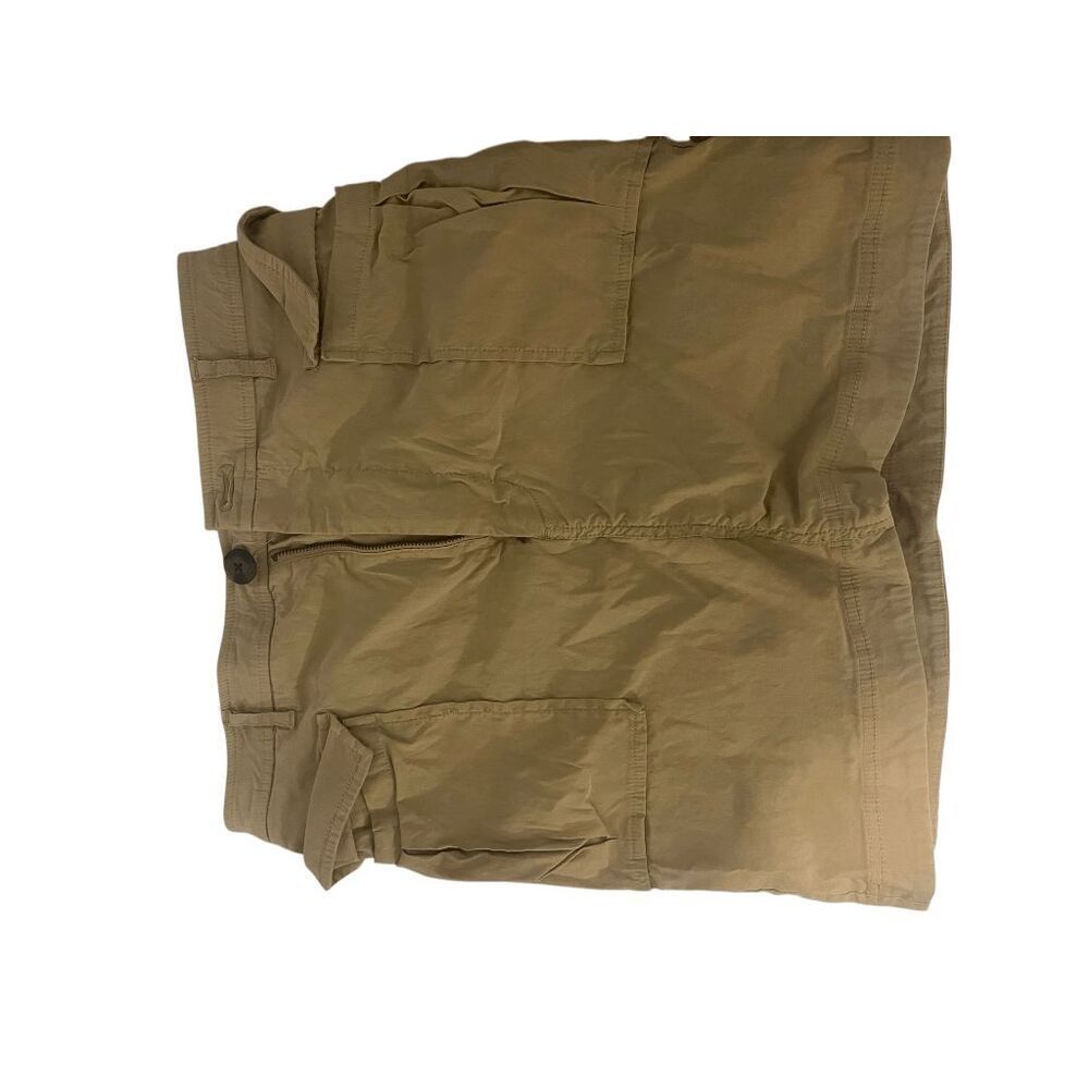 Anthropologie Meave Cargo Skirt Mini Tan with Beige with Pockets